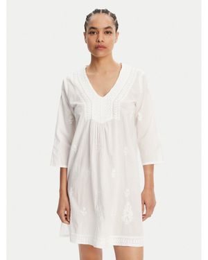 Selmark Sommerkleid Bc198 Relaxed Fit - Weiß