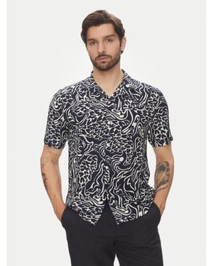 Lindbergh Hemd 30-203717 Relaxed Fit - Blau