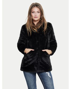 ONLY Pelzmantel Vida 15164600 Regular Fit - Schwarz