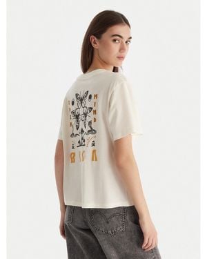 RVCA T-Shirt Evjzt00164 Reglan Fit - Natur