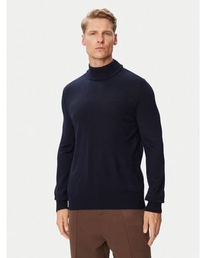 BOSS Rollkragenpullover Avac 50578016 Regular Fit - Blau