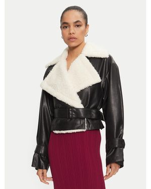 HUGO Jacke Aus Kunstleder Anitta-1 50524091 Relaxed Fit - Rot