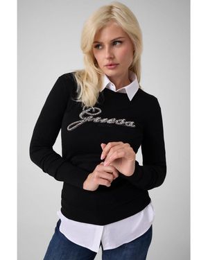 Guess Pullover W6Br53 Z1454 Regular Fit - Schwarz