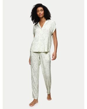 Triumph Pyjama Boyfriend 10222611 Relaxed Fit - Grau