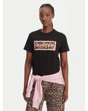 HUNTER T-Shirt Essentials Harw0011261 Regular Fit - Schwarz