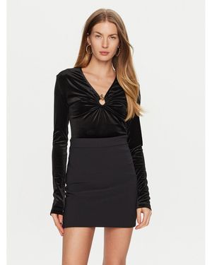 Just Cavalli Bluse 77Pamf03 Slim Fit - Schwarz