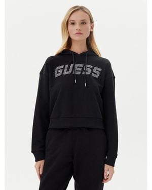 Guess Sweatshirt V5Gq09 Kcrp0 Relaxed Fit - Schwarz