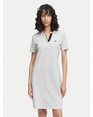 Beverly Hills Polo Club Kleid Für Den Alltag P-Ss26W-Abp526591-0461 Regular Fit - Grau