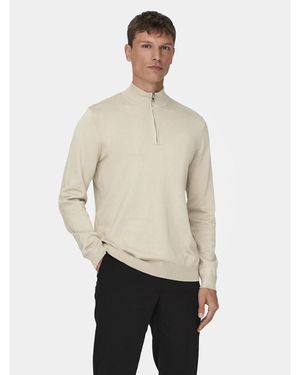 Only & Sons Pullover Wyler 22021264 Regular Fit - Natur