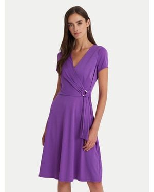 Ralph Lauren Kleid Für Den Alltag 250868161011 Regular Fit - Lila