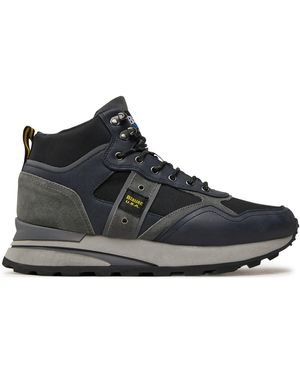Blauer Schnürschuhe Mars04 F4Mars04/Lec - Schwarz
