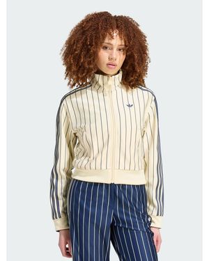 adidas Sweatshirt Reversible Firebird Track Top Kr7031 Regular Fit - Weiß
