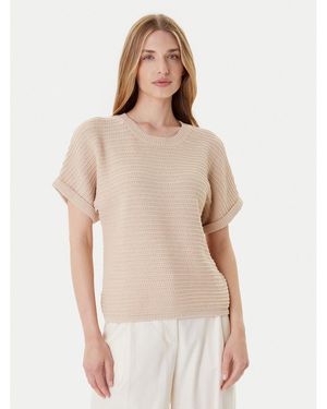 Morgan Pullover 252-Mviet Relaxed Fit - Natur