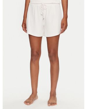 Guess Stoffshorts O4Gd00 Kbxb2 Regular Fit - Weiß