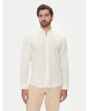 Lindbergh Hemd 30-203344B Relaxed Fit - Weiß