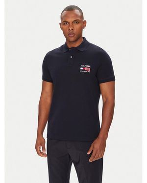 Tommy Hilfiger Poloshirt Flag Mw0Mw39836 Regular Fit - Blau