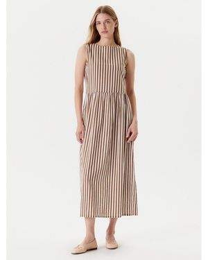 Benetton Sommerkleid 48I5Dv0Bk Regular Fit - Natur
