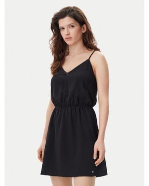 Tommy Hilfiger Sommerkleid Essential Dw0Dw20613 Regular Fit - Schwarz