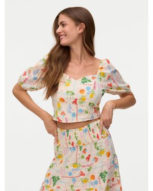 Vero Moda Bluse Elena 10351014 Regular Fit - Mehrfarbig