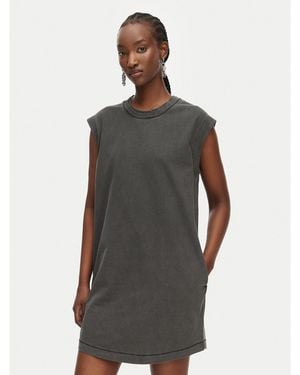 G-Star Kleid Für Den Alltag Washed D28704-E401 Relaxed Fit - Grau