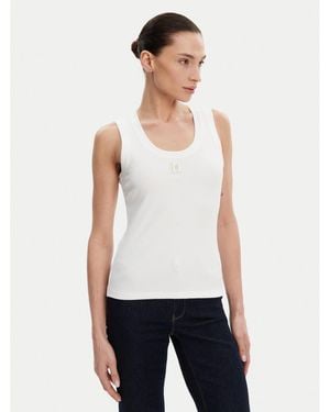 Fracomina Top Fp25St2001J40101 Slim Fit - Weiß