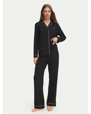 BOSS Pyjama 50570970 Relaxed Fit - Schwarz
