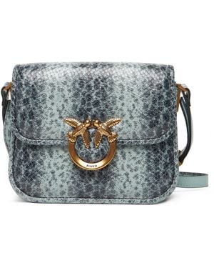 Pinko Handtasche Love Box Bag Fl Mini Pe 25 Pltt 104297 A2Ch - Blau