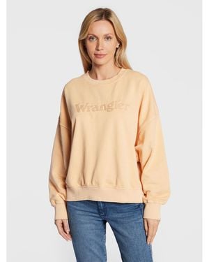 Wrangler Sweatshirt W6V0Fam19 112321550 Relaxed Fit - Blau