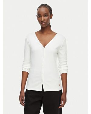 Calvin Klein Bluse Lv047G207G Regular Fit - Weiß