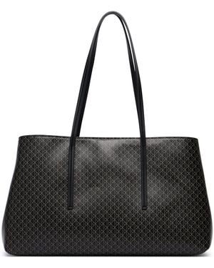 Calvin Klein Handtasche Emblem Aop Medium Work Tote Lv04F3786G - Schwarz