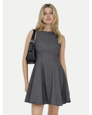 ONLY Kleid Für Den Alltag Lunita 15370914 Regular Fit - Grau