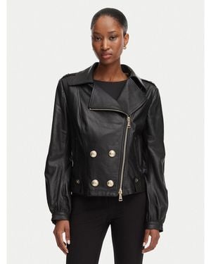 Babylon Lederjacke Dsg548 Regular Fit - Schwarz
