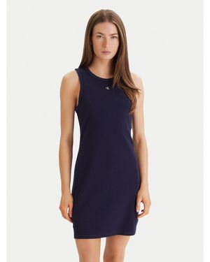 Calvin Klein Kleid Für Den Alltag Lv047F235G Slim Fit - Blau