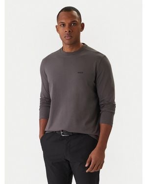 BOSS Longsleeve 50506365 Regular Fit - Grau