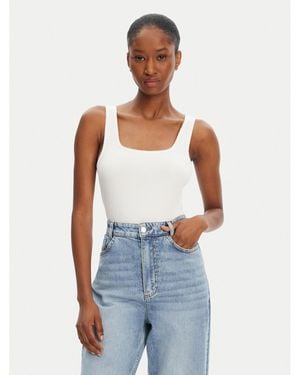Tommy Hilfiger Top Ww0Ww45444 Slim Fit - Blau