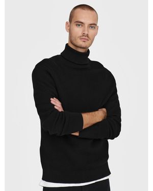 Only & Sons Rollkragenpullover Phil 22023202 Regular Fit - Schwarz