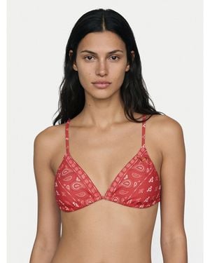 Roxy Bikini-Oberteil Beach Bandana Erjx305723 - Rot