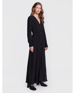 Sisley Hemdkleid 4B5Flv01P Regular Fit - Schwarz