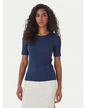 Fracomina T-Shirt Fs26St7008K420Q7 Slim Fit - Blau