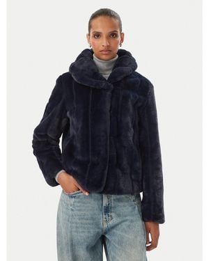 Guess Pelzmantel W0Bl0N Wdch0 Regular Fit - Blau