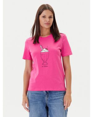 ONLY T-Shirt Fun Life 15349901 Regular Fit - Pink