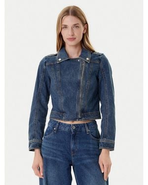 Morgan Jeansjacke 252-Gperf Regular Fit - Blau
