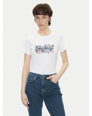 Pepe Jeans T-Shirt Rosalind Pl506034 Regular Fit - Weiß