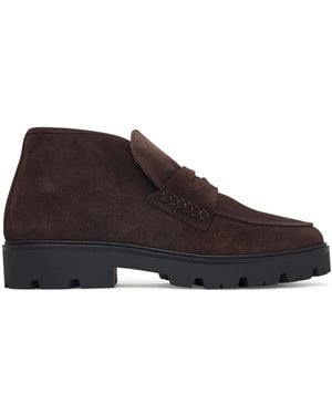 Tommy Hilfiger Stiefeletten Th Enamel Charm Loafer Boot Fw0Fw09680 - Braun