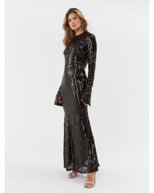 ROTATE BIRGER CHRISTENSEN Abendkleid Sequin 111349100 Slim Fit - Schwarz