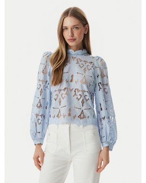 Morgan Bluse 261-Ombrak Regular Fit - Blau