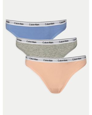 Calvin Klein 3Er-Set Stringtangas 000Qd5209E - Braun