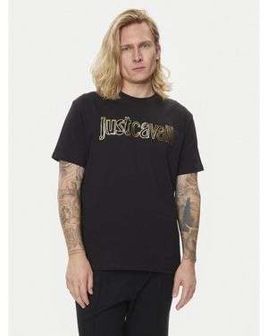 Just Cavalli T-Shirt 76Oahg15 Regular Fit - Schwarz