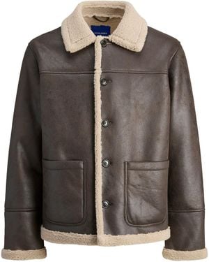 Jack & Jones Jacke Aus Kunstleder Cambridge 12282946 Regular Fit - Schwarz