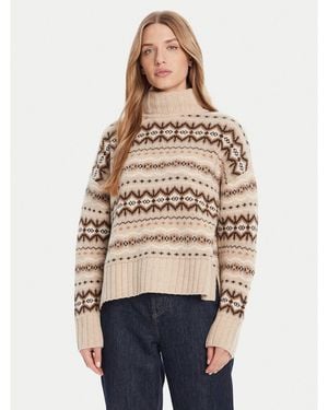 Barbour Rollkragenpullover Helen Lkn1560Gy15 Oversize - Natur